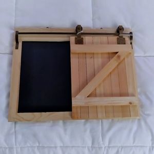 Sliding Barn Door Chalkboard.